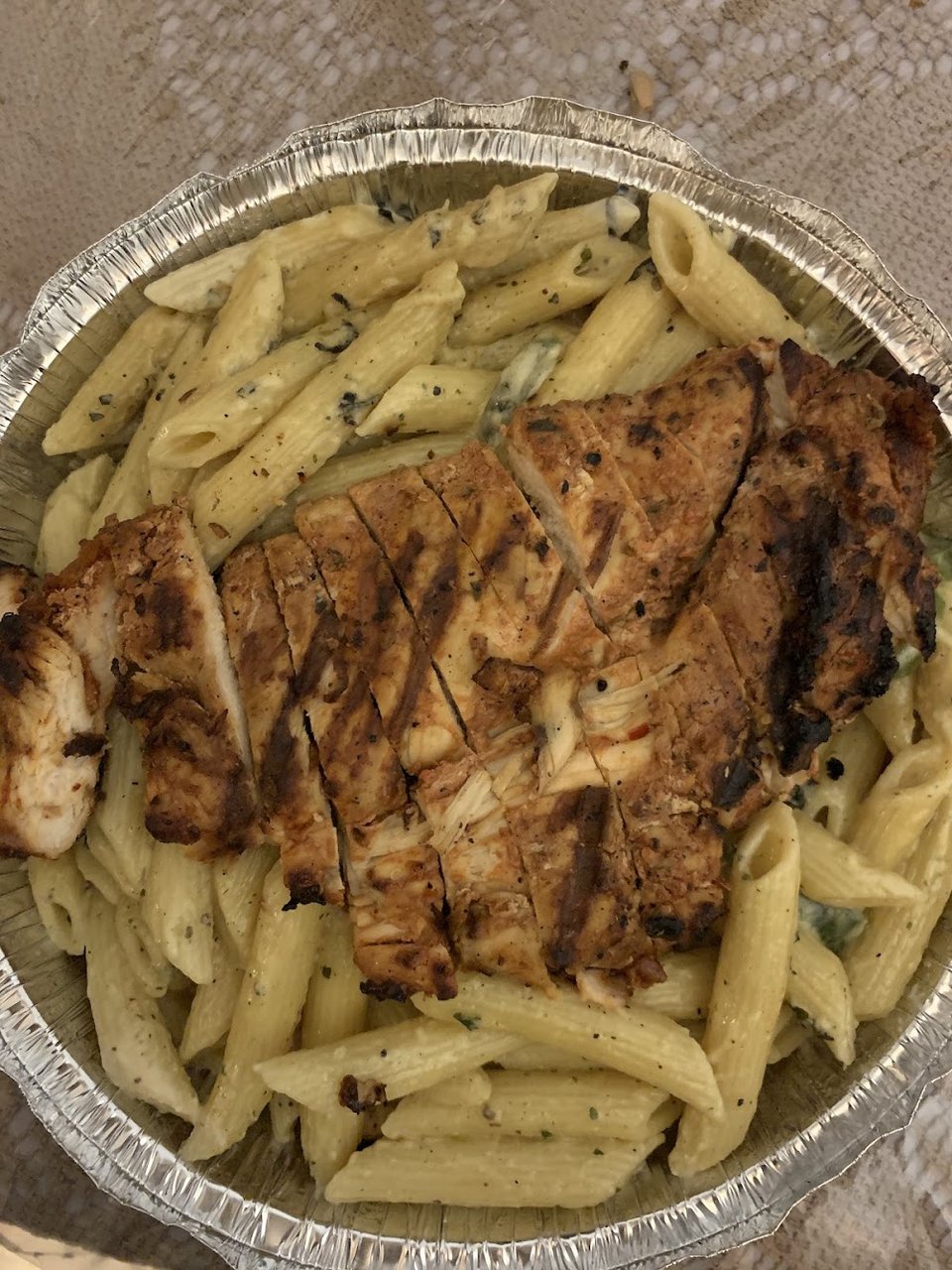 Jerk Chicken over Fries
